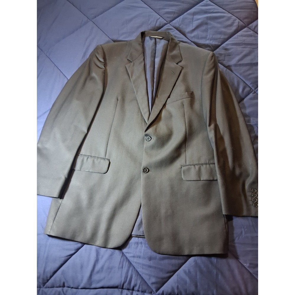 Coppley Ermenegildo Zegna Black Wool Blazer Sport Coat Mens Two Button Jacket